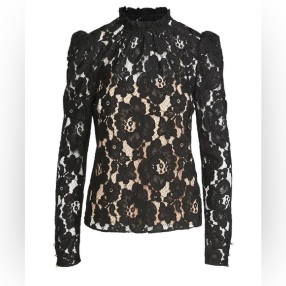 Wayf Tops - Wayf black lace top